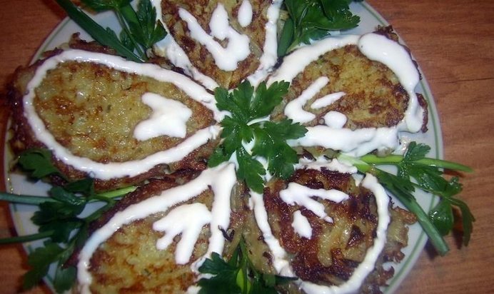 Картофельные оладьи