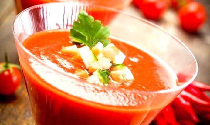 Летний свежий гаспачо