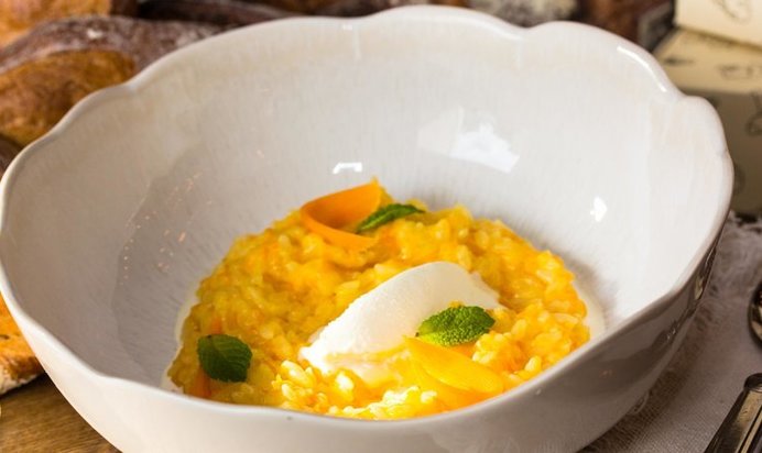 Рисовая каша с тыквой