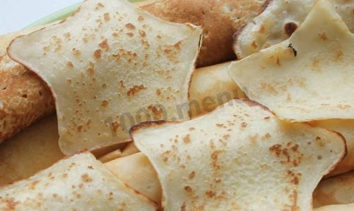 Блины звездные на кефире