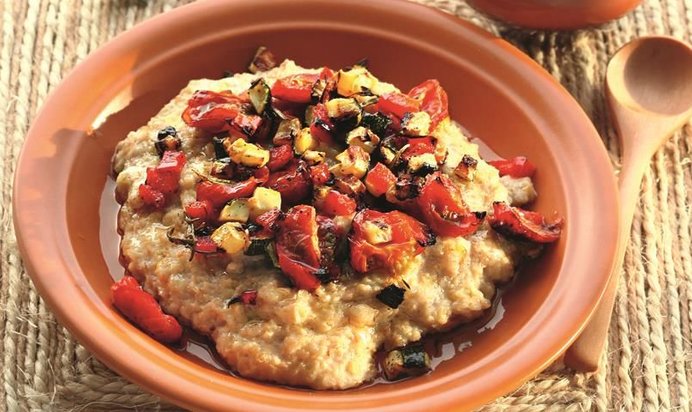 Овсяная каша с овощами