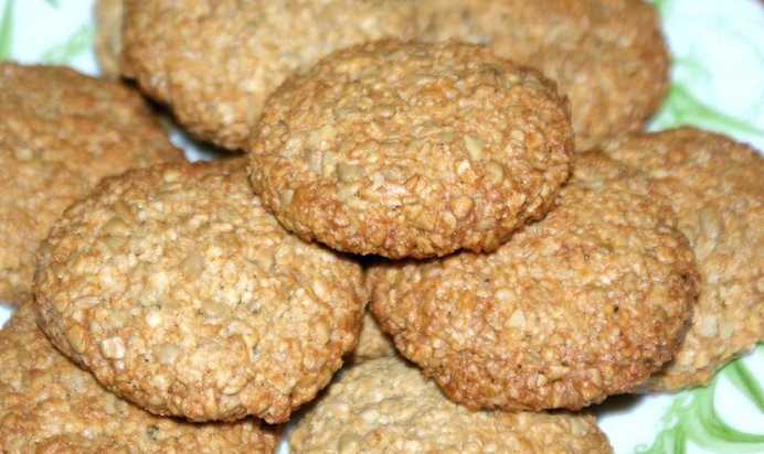 Овсяное печенье с семечками