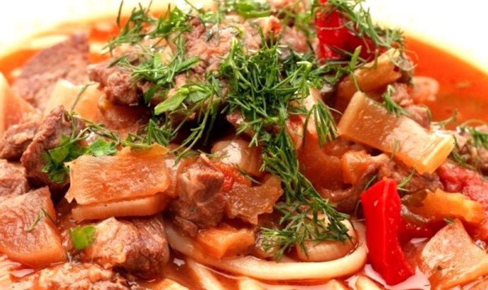 Лагман из свинины