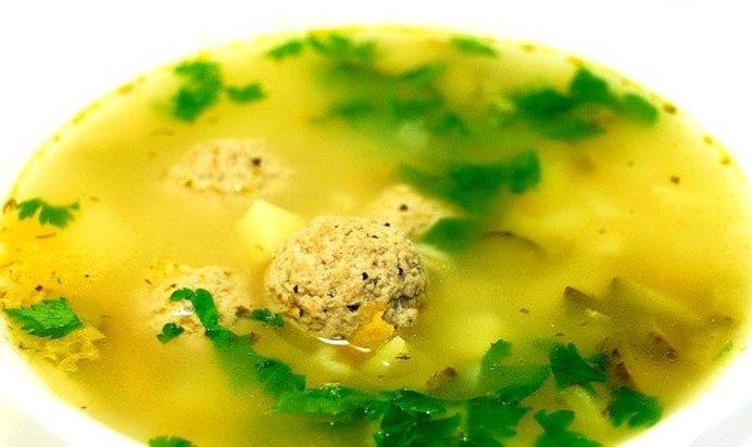 Рассольник с фрикадельками