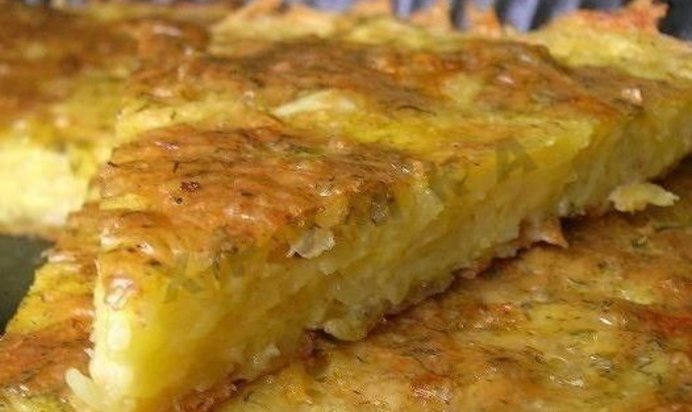 Хачапури из тертого картофеля с сыром и чесноком