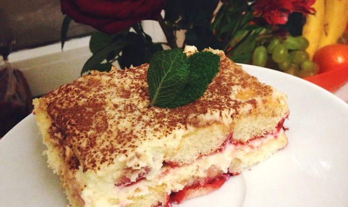 Тирамису с клубникой