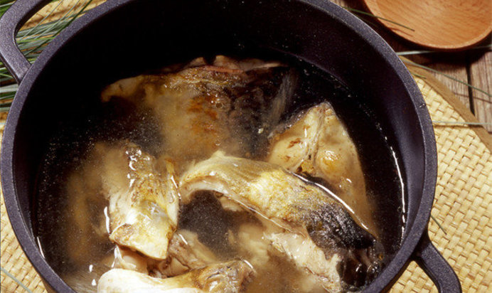 Волжская уха из сазана