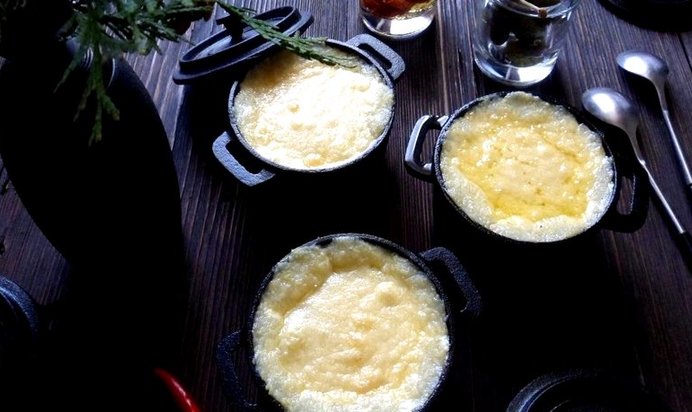 Кукурузная каша в горшочке