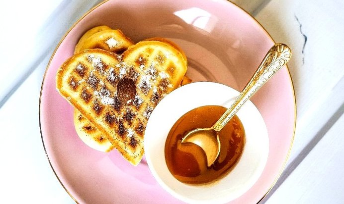 Вафли с халвой