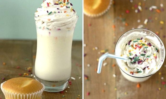 Молочный коктейль со вкусом капкейка