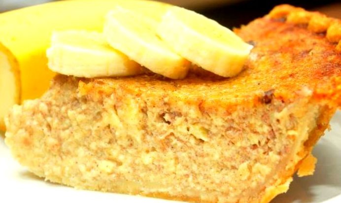 Постная коврижка с медом и бананом