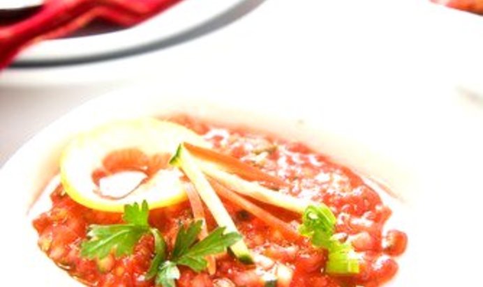 Гаспачо с перловкой