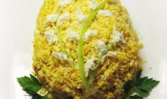 Салат Пасхальное яйцо