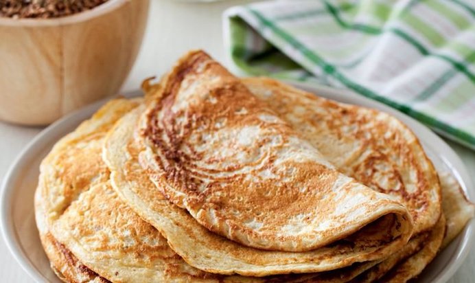 Блины с гречневой кашей