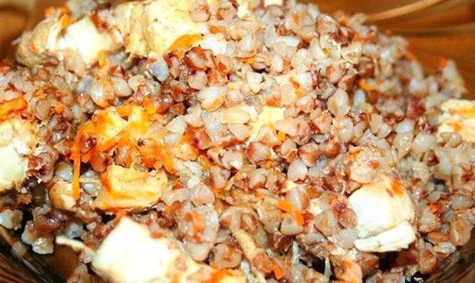 Гречка с курицей в мультиварке
