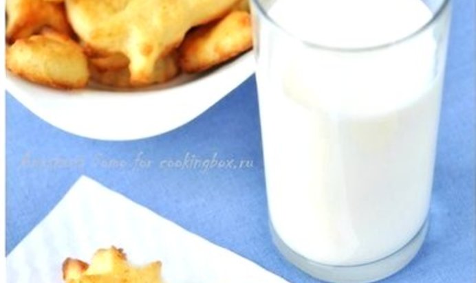 Детское творожное печенье с ванилью