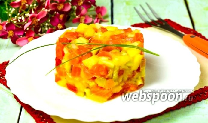 Тартар из форели и манго