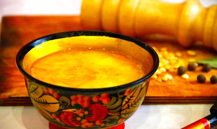 Гороховый суп со свининой в мультиварке