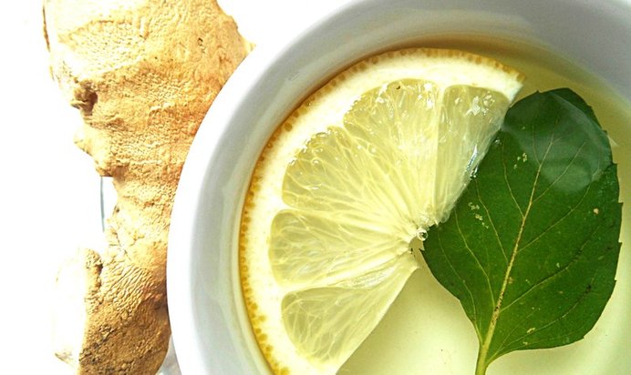 Мятный чай с имбирем и медом