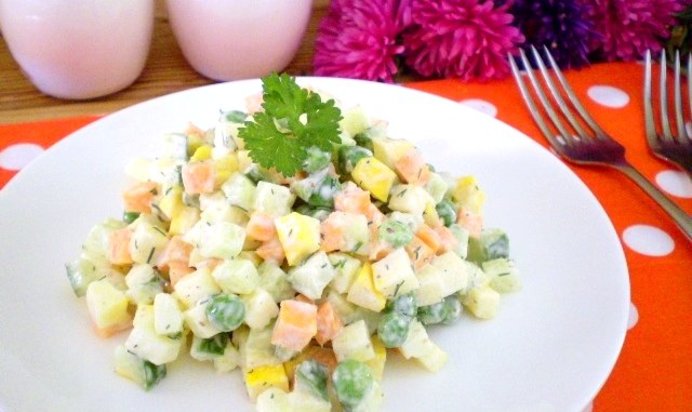 Сыроедческий оливье