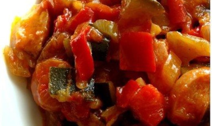 Лечо из перца и помидор