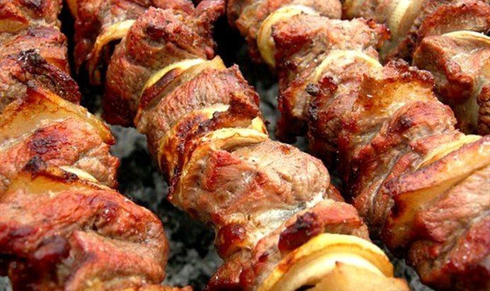 Шашлык из белого мяса