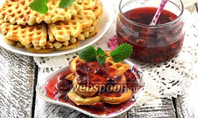 Вафли с халвой