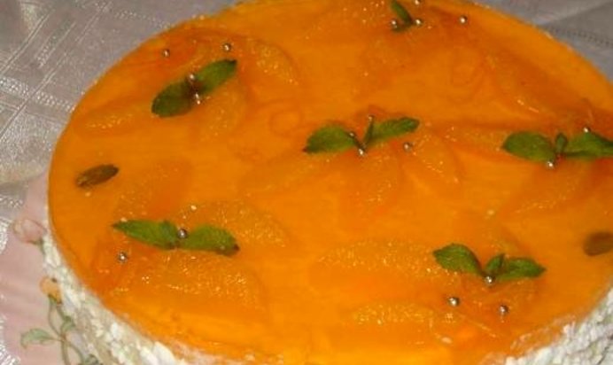 Апельсиновый торт без выпечки