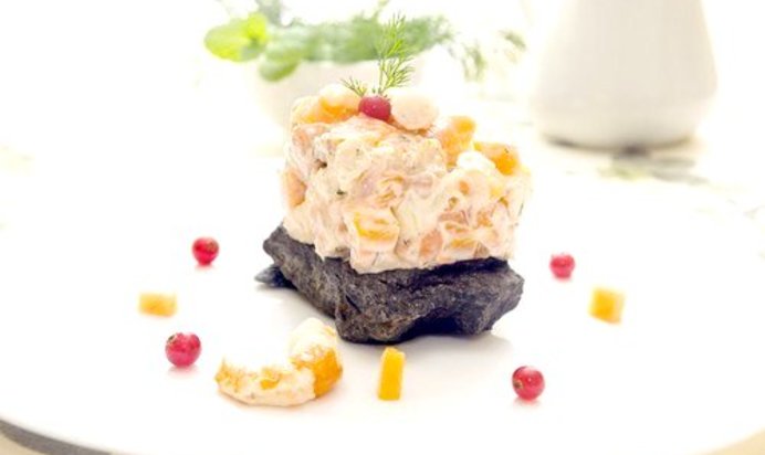 Рыбный оливье