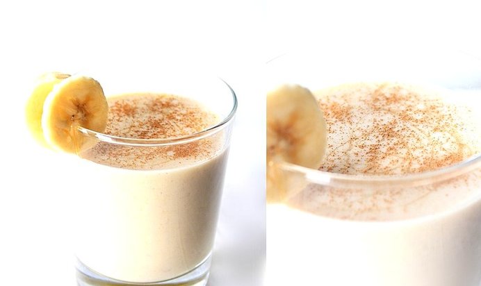 Бананово-миндальный шейк
