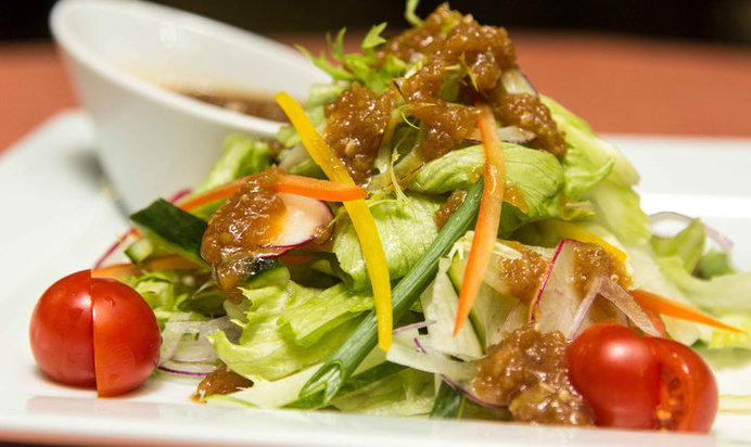 Овощной салат с японской заправкой