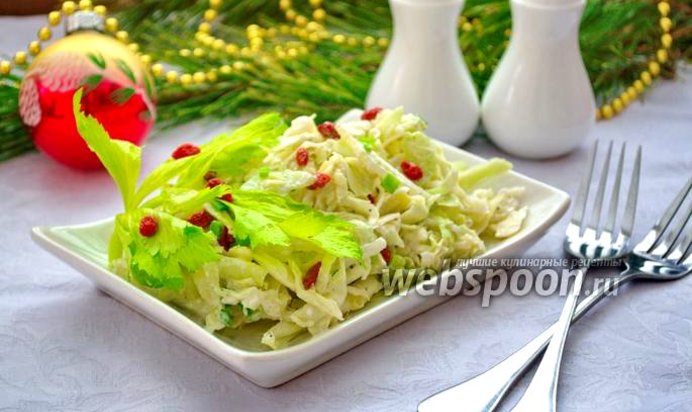 Овощной салат с сельдереем и ягодами годжи