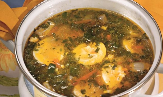 Украинский зеленый борщ