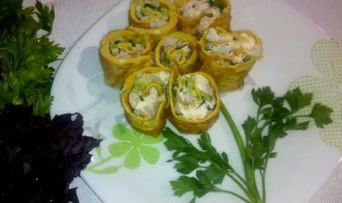 Яичные роллы по-корейски