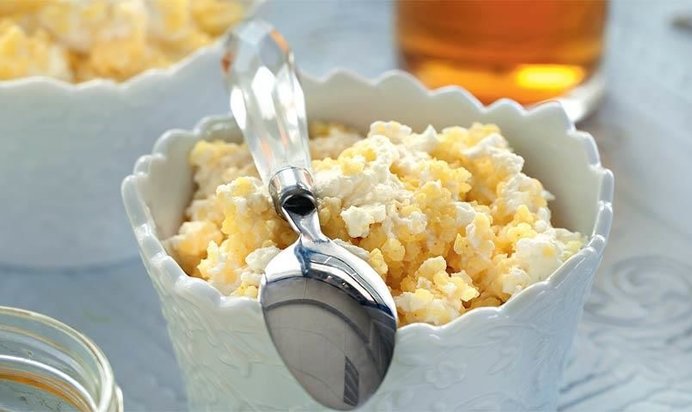 Пшенная каша с творогом