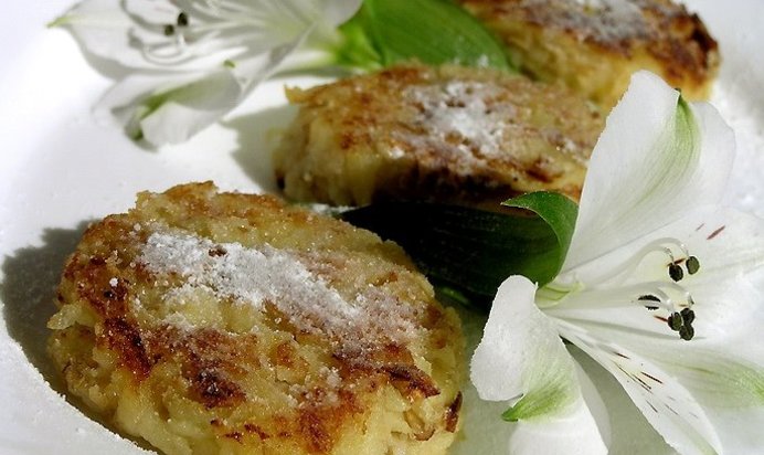 Лимонно-яблочные оладьи без муки и сахара