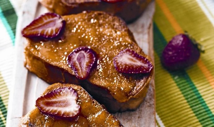 Сладкие гренки без молока и яиц