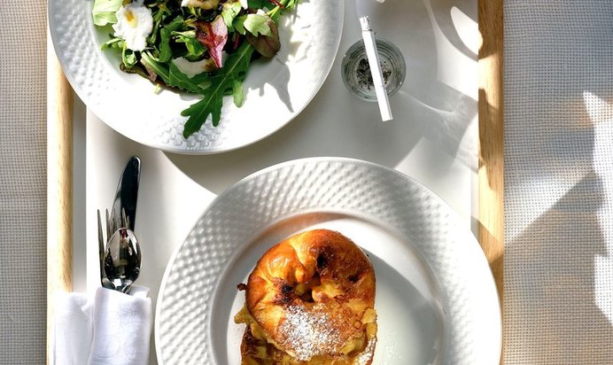 Французские тосты с яблоками