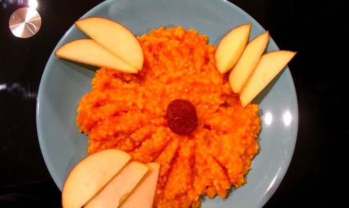 Кукурузная каша с тыквой
