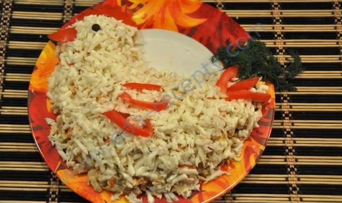 Салат Курочка Ряба