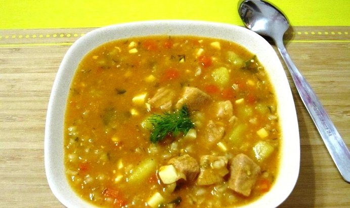 Ароматный суп-харчо