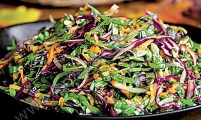 Салат из красной капусты Зимний