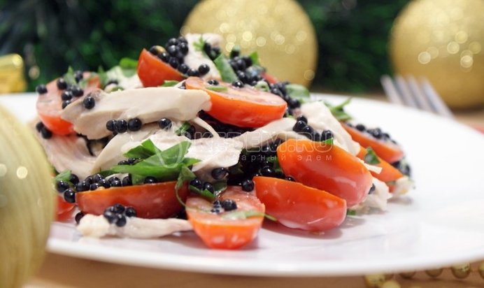 Салат «Новогодняя мелодия»