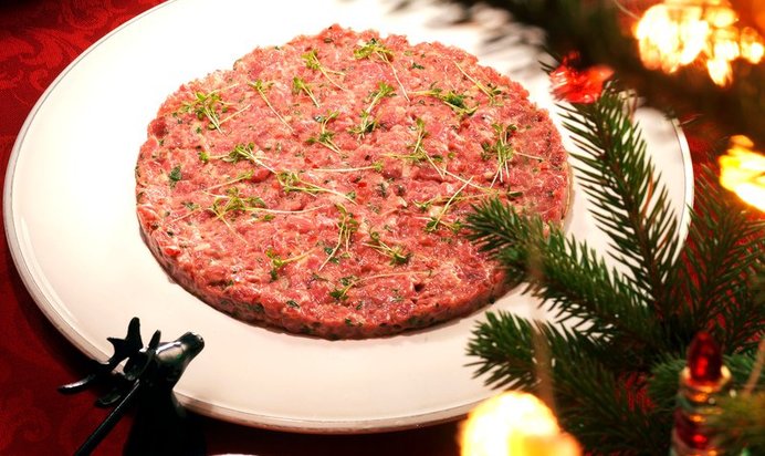 Тартар из говядины с кимчи