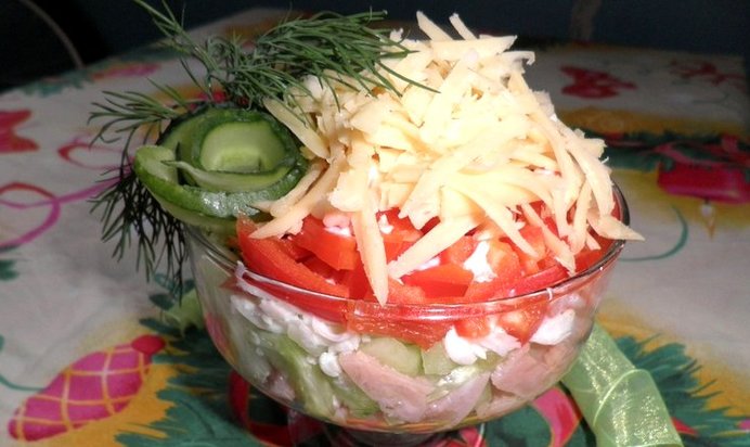 Салат новогодний Шарм