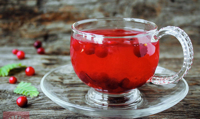 Клюквенно-апельсиновый чай