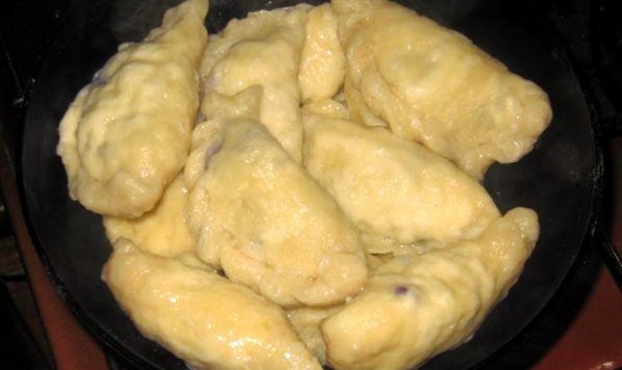 Вареники с черникой