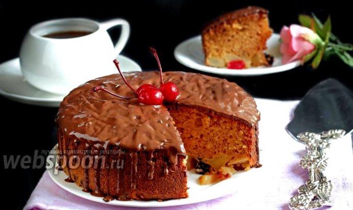 Карамельная шарлотка