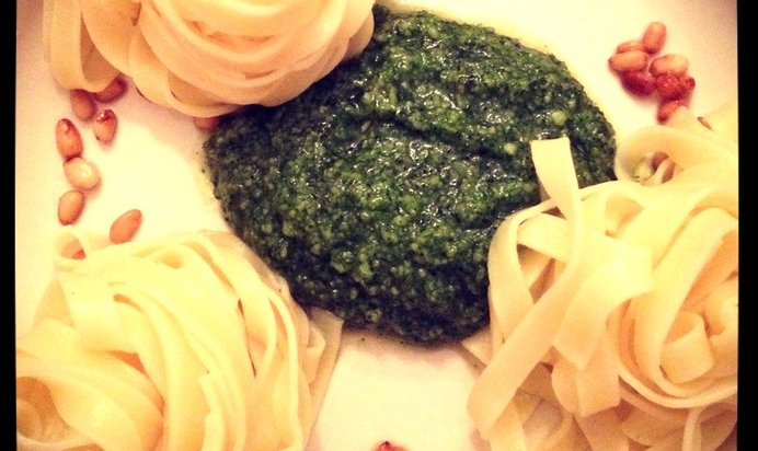 Тальятелле аль песто