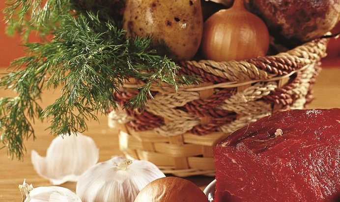 Борщ с мясом, базовый рецепт